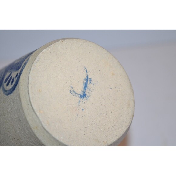 Signed Cedar Swamp Stoneware Co Cape Cod Mass Handcrafted Vase Plum Pudding - Picture 8 of 10